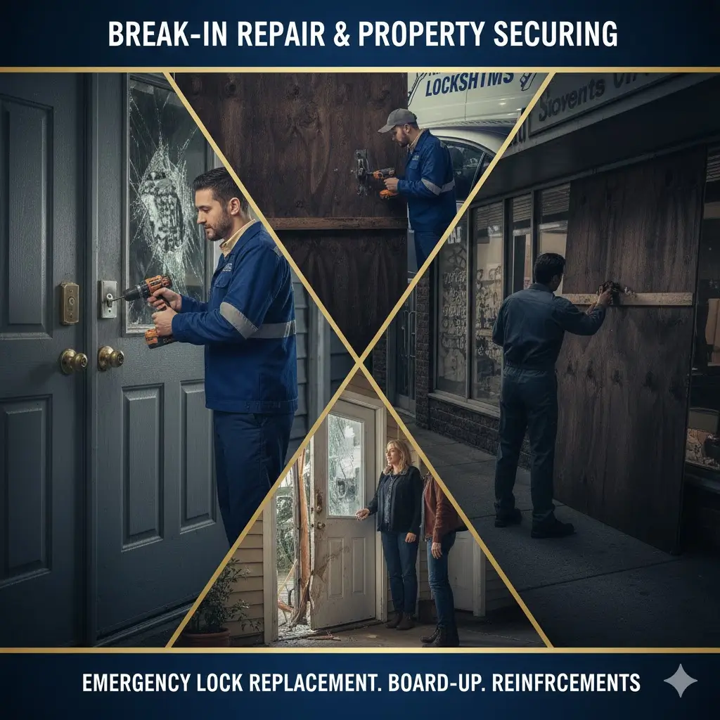 property has suffered a break-in